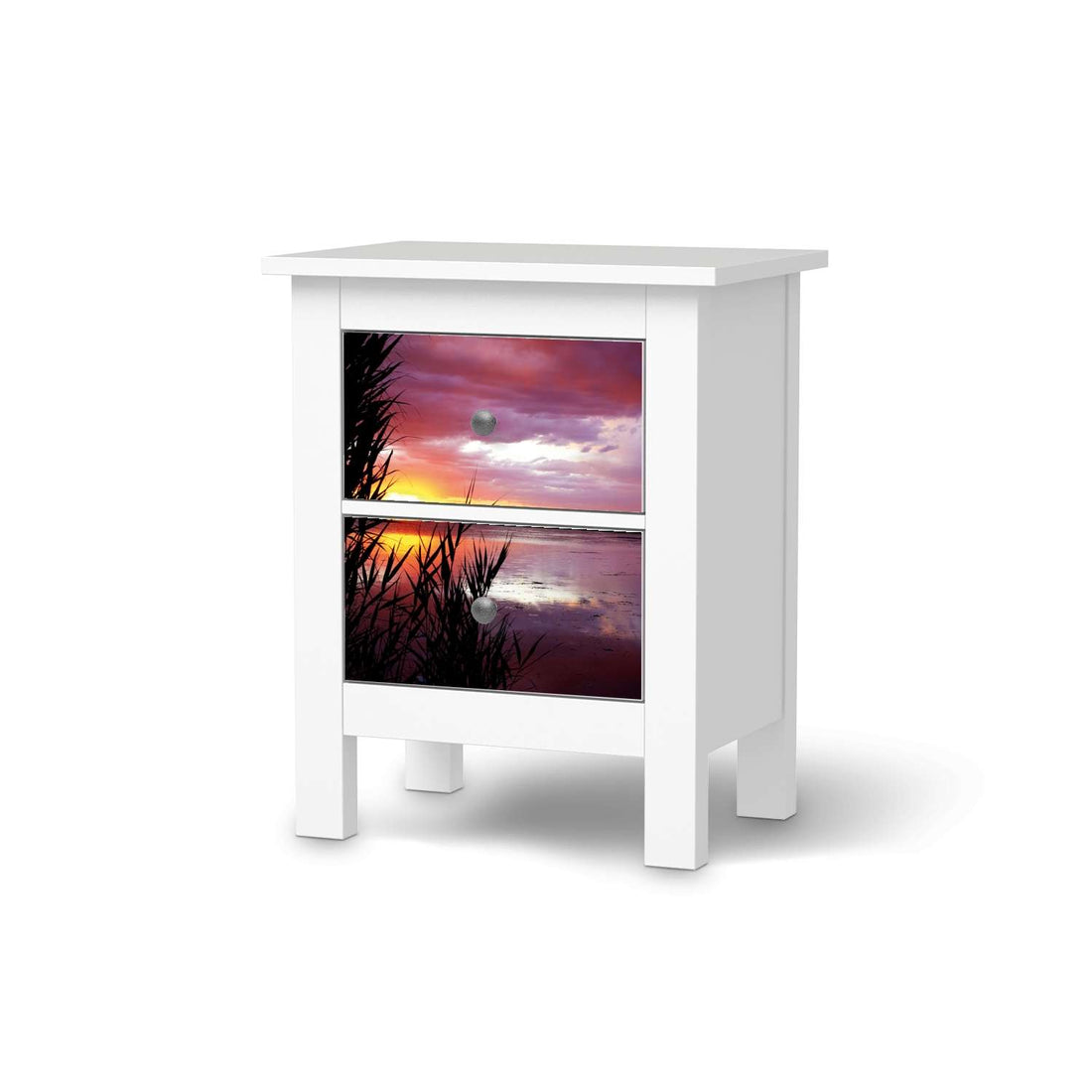 Selbstklebende Folie Dream away - IKEA Hemnes Kommode 2 Schubladen  - weiss
