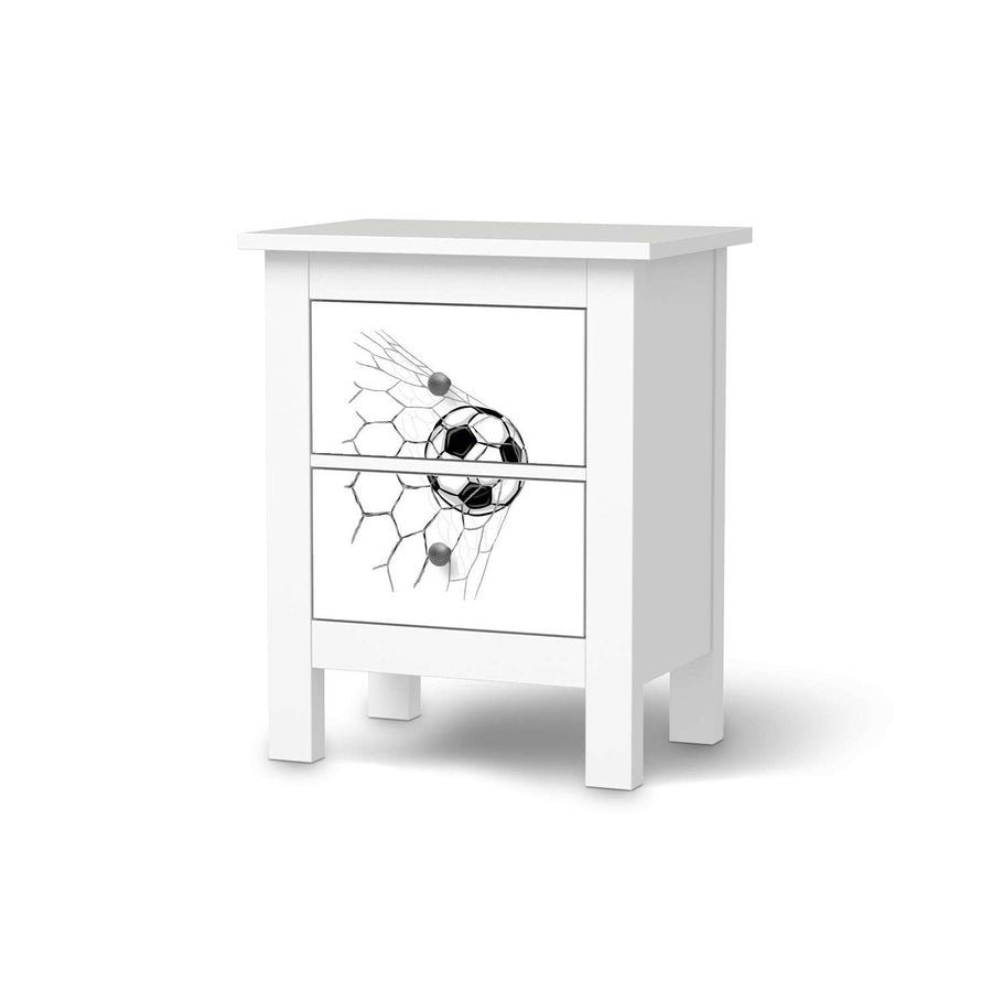Selbstklebende Folie Eingenetzt - IKEA Hemnes Kommode 2 Schubladen  - weiss