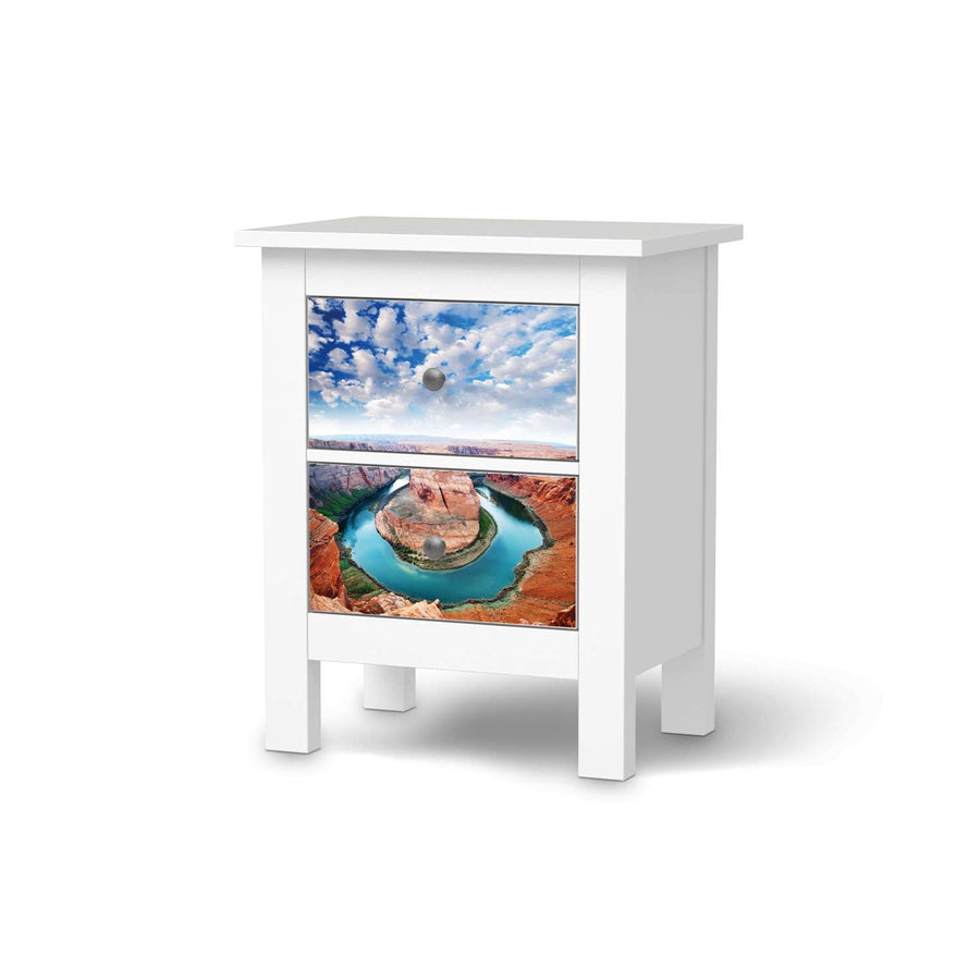 Selbstklebende Folie Grand Canyon - IKEA Hemnes Kommode 2 Schubladen  - weiss