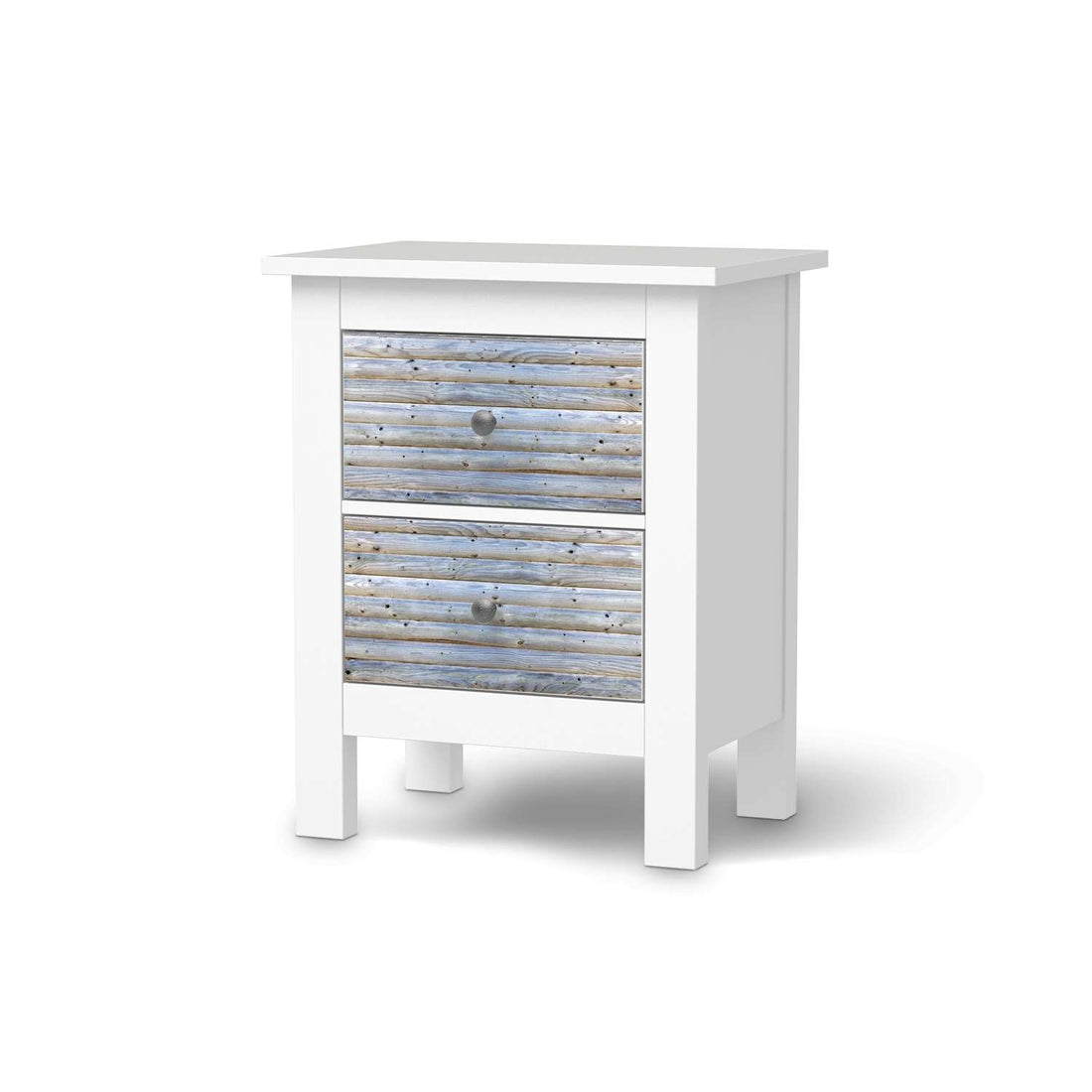 Selbstklebende Folie Greyhound - IKEA Hemnes Kommode 2 Schubladen  - weiss