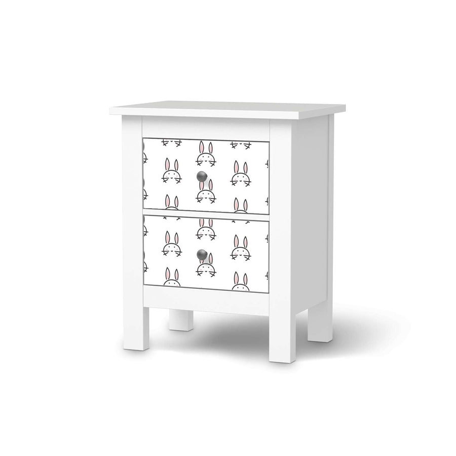 Selbstklebende Folie Hoppel - IKEA Hemnes Kommode 2 Schubladen  - weiss