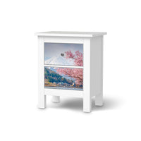 Selbstklebende Folie Mount Fuji - IKEA Hemnes Kommode 2 Schubladen  - weiss