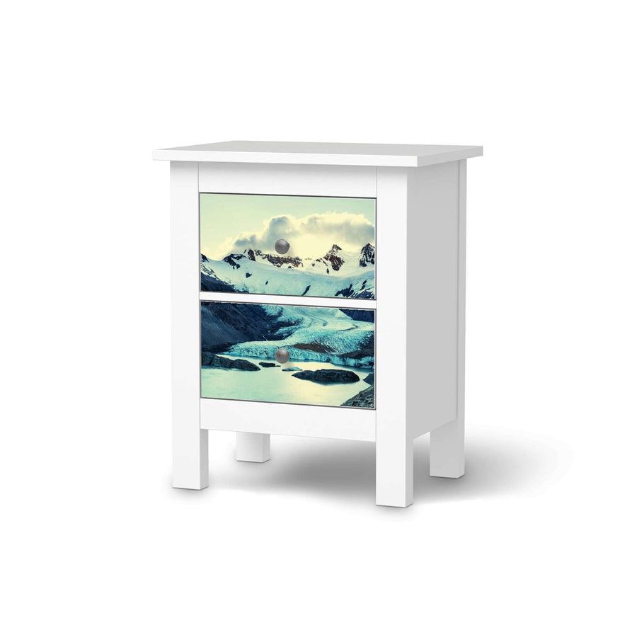 Selbstklebende Folie Patagonia - IKEA Hemnes Kommode 2 Schubladen  - weiss
