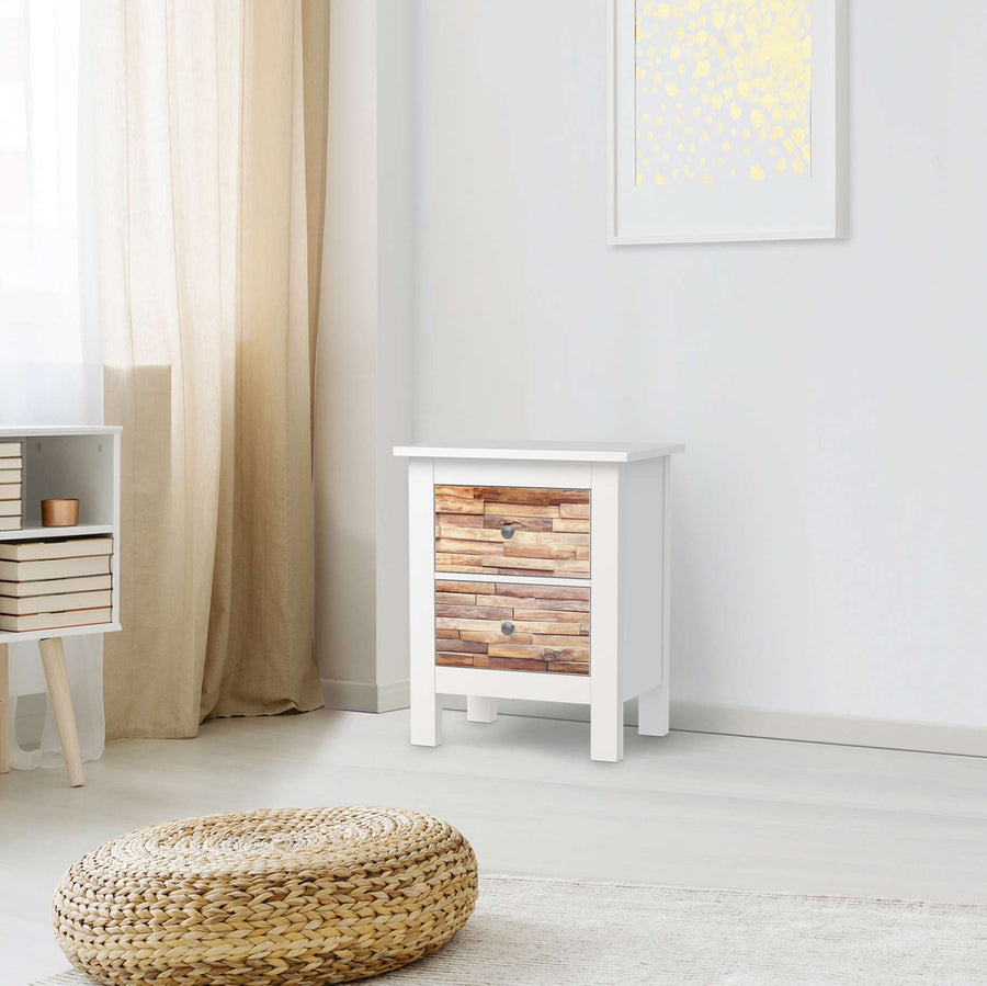Selbstklebende Folie Artwood - IKEA Hemnes Kommode 2 Schubladen - Wohnzimmer