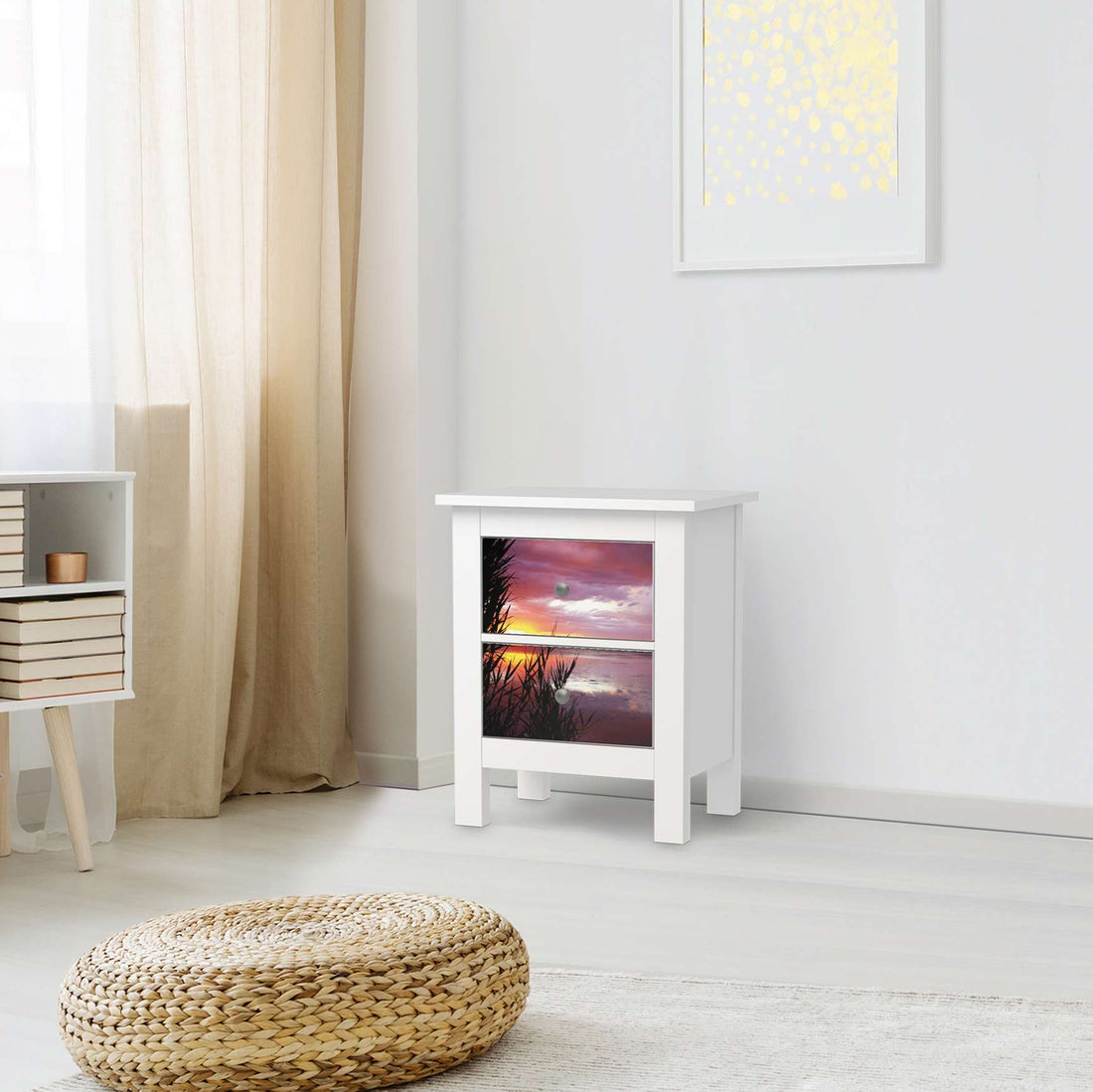 Selbstklebende Folie Dream away - IKEA Hemnes Kommode 2 Schubladen - Wohnzimmer
