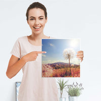 Selbstklebende Folie Dandelion - IKEA Kallax Regal 1 Türe - Folie