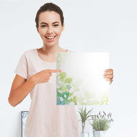 Selbstklebende Folie Flower Light - IKEA Kallax Regal 1 Türe - Folie
