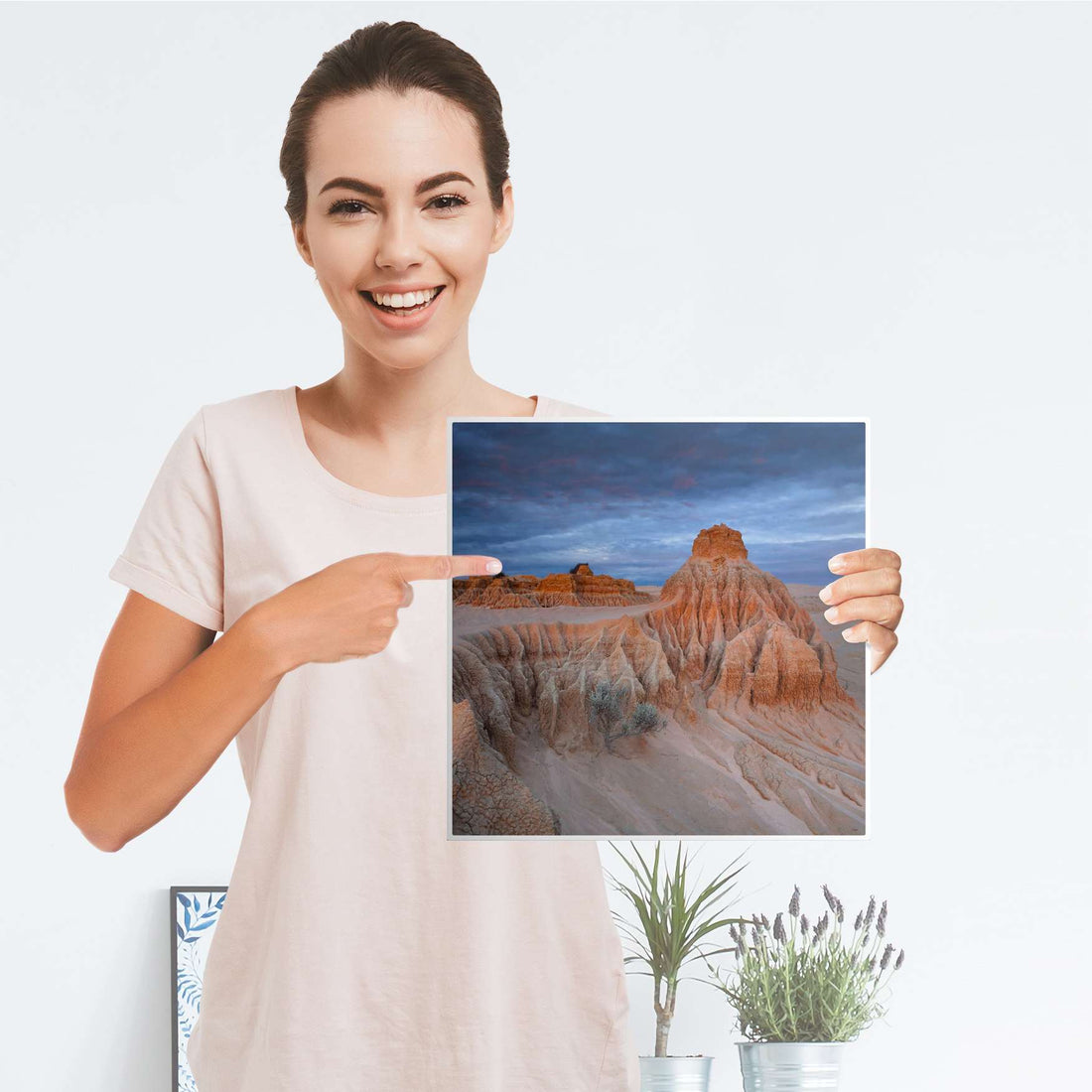 Selbstklebende Folie Outback Australia - IKEA Kallax Regal 1 Türe - Folie