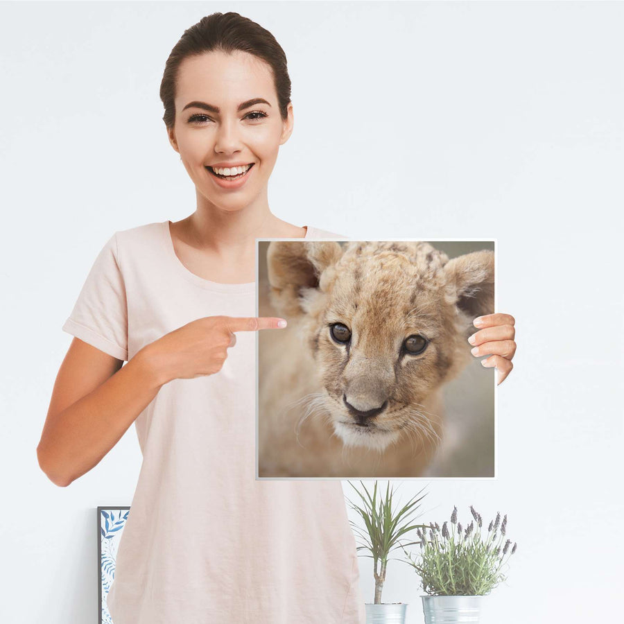 Selbstklebende Folie Simba - IKEA Kallax Regal 1 Türe - Folie