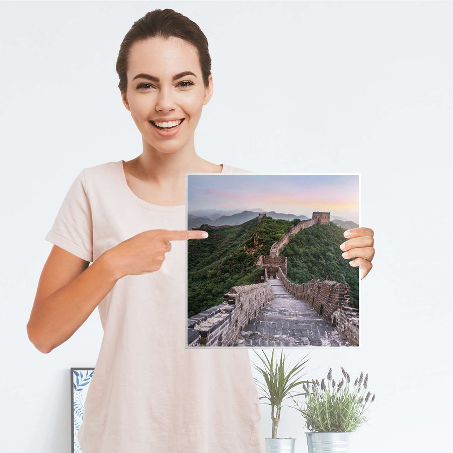 Selbstklebende Folie The Great Wall - IKEA Kallax Regal 1 Türe - Folie