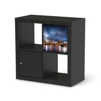 Selbstklebende Folie Brooklyn Bridge - IKEA Kallax Regal 1 Türe - schwarz
