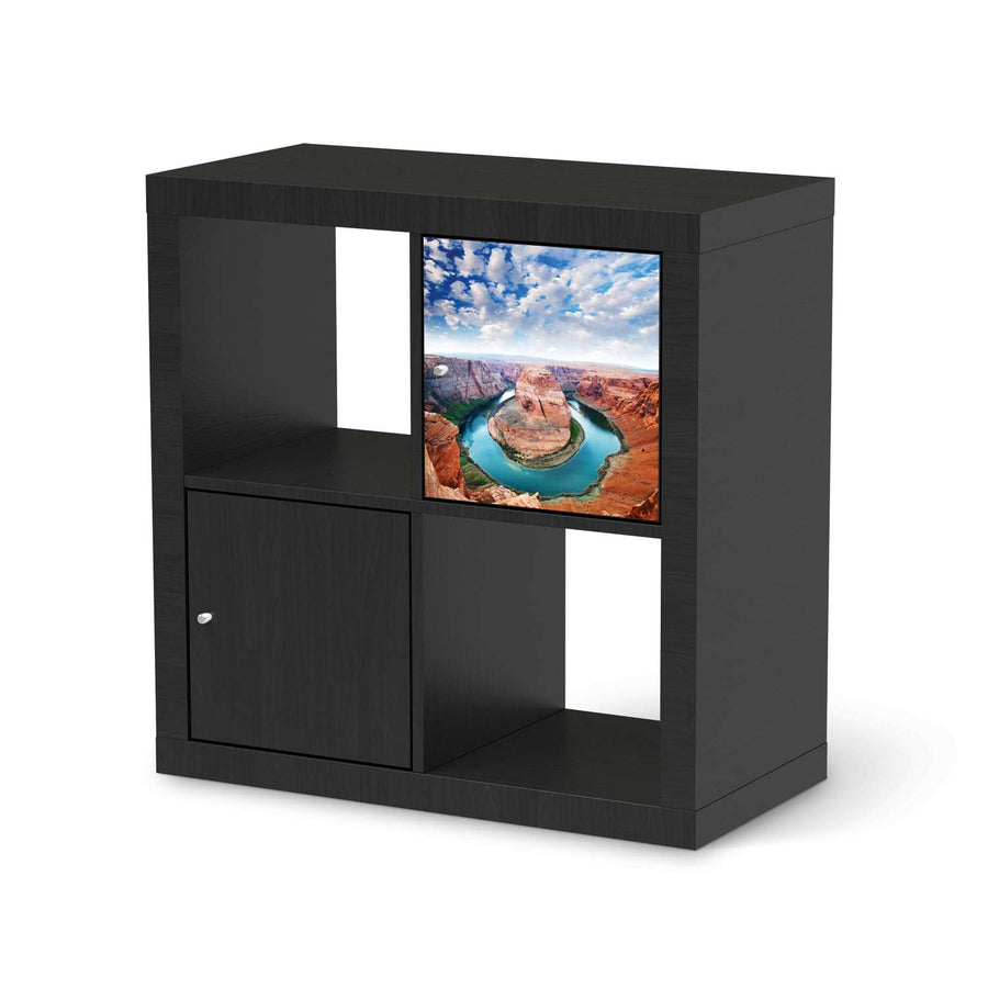 Selbstklebende Folie Grand Canyon - IKEA Kallax Regal 1 Türe - schwarz