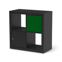 Selbstklebende Folie Grün Dark - IKEA Kallax Regal 1 Türe - schwarz