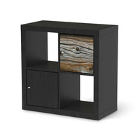 Selbstklebende Folie Hochbejahrt - IKEA Kallax Regal 1 Türe - schwarz