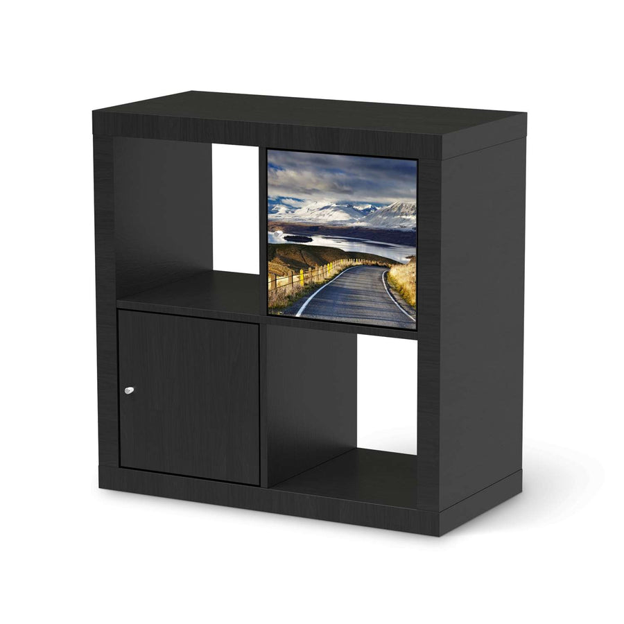 Selbstklebende Folie New Zealand - IKEA Kallax Regal 1 Türe - schwarz