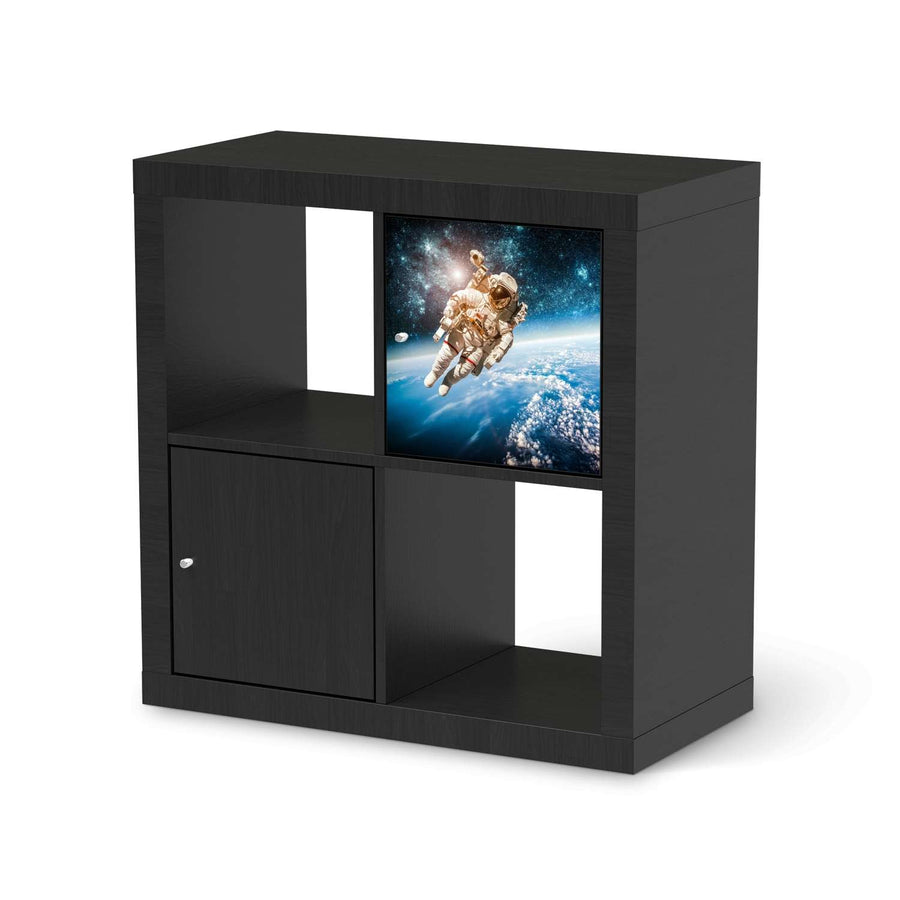 Selbstklebende Folie Outer Space - IKEA Kallax Regal 1 Türe - schwarz