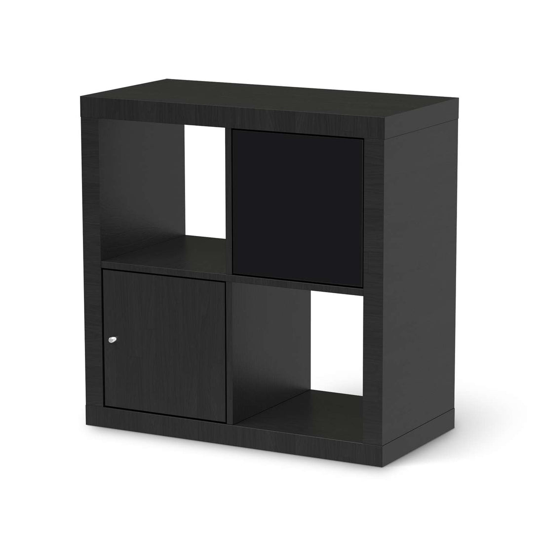 Selbstklebende Folie Schwarz - IKEA Kallax Regal 1 Türe - schwarz