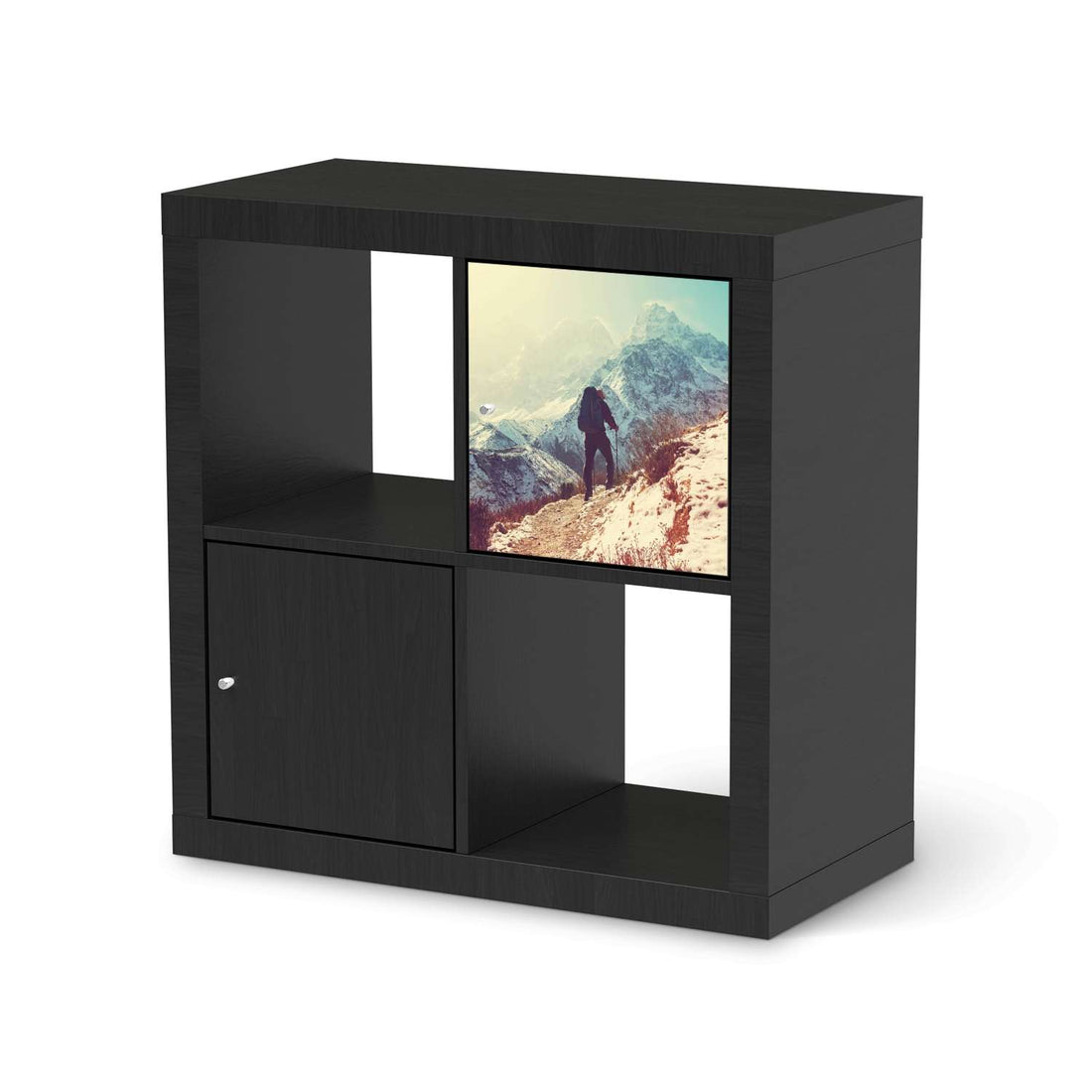 Selbstklebende Folie The sky is the limit - IKEA Kallax Regal 1 Türe - schwarz