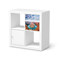 Selbstklebende Folie Grand Canyon - IKEA Kallax Regal 1 Türe  - weiss
