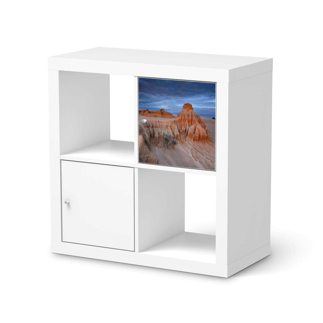 Selbstklebende Folie Outback Australia - IKEA Kallax Regal 1 Türe  - weiss