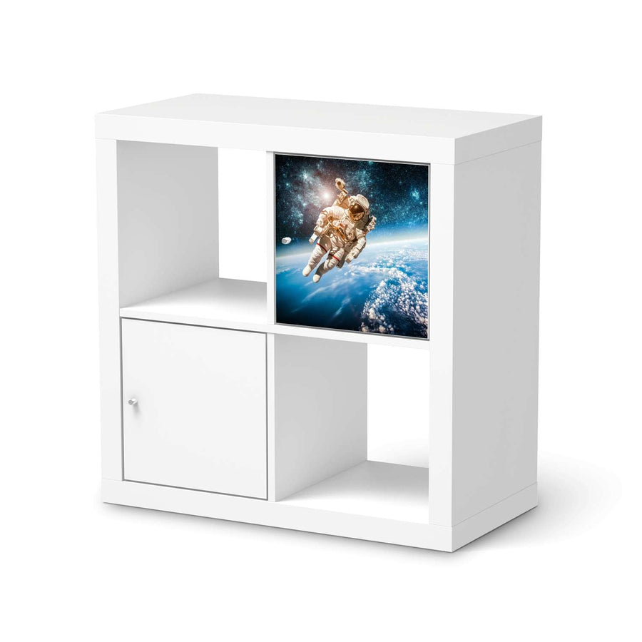 Selbstklebende Folie Outer Space - IKEA Kallax Regal 1 Türe  - weiss