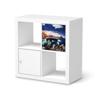 Selbstklebende Folie Seaside - IKEA Kallax Regal 1 Türe  - weiss