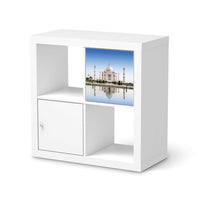 Selbstklebende Folie Taj Mahal - IKEA Kallax Regal 1 Türe  - weiss
