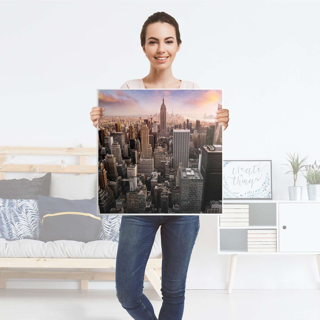 Selbstklebende Folie Big Apple - IKEA Lack Tisch 78x78 cm - Folie