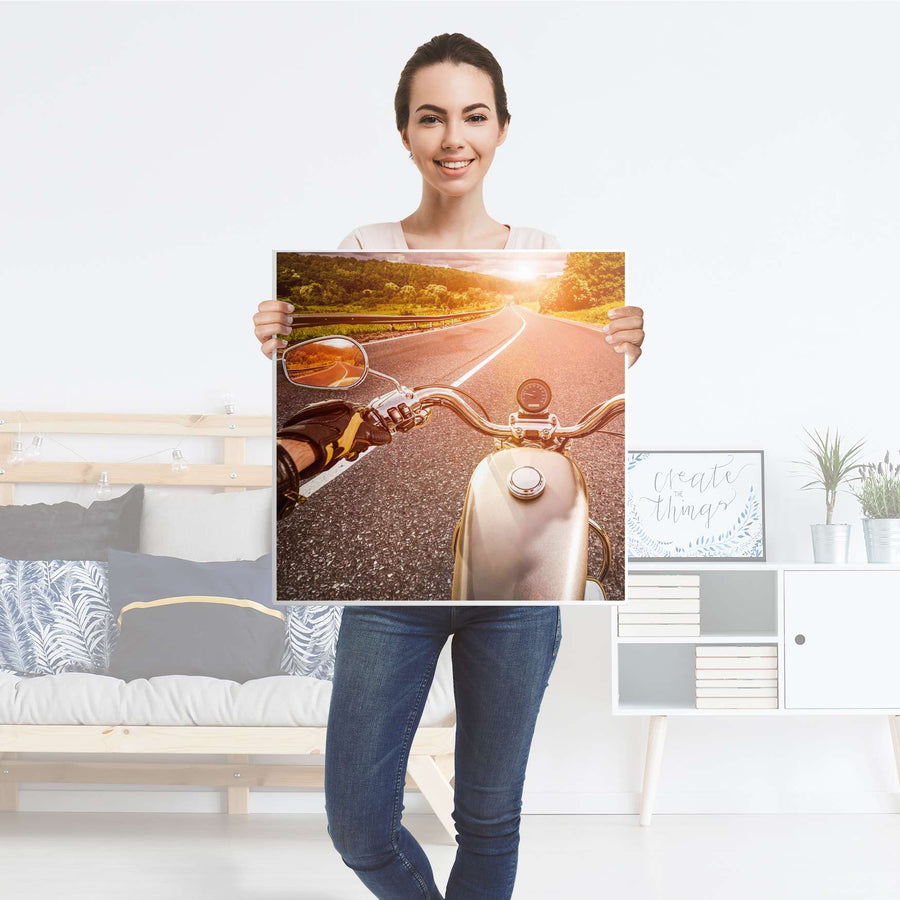 Selbstklebende Folie Easy Rider - IKEA Lack Tisch 78x78 cm - Folie