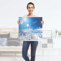 Selbstklebende Folie Everest - IKEA Lack Tisch 78x78 cm - Folie