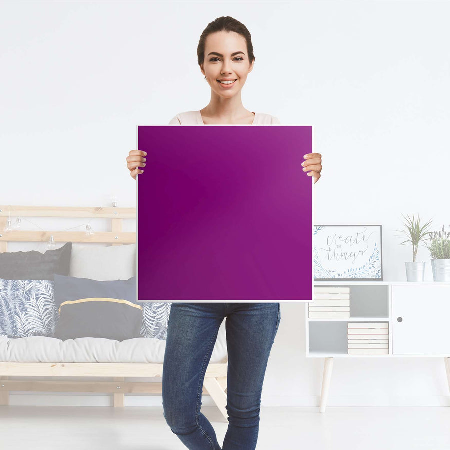 Selbstklebende Folie Flieder Dark - IKEA Lack Tisch 78x78 cm - Folie