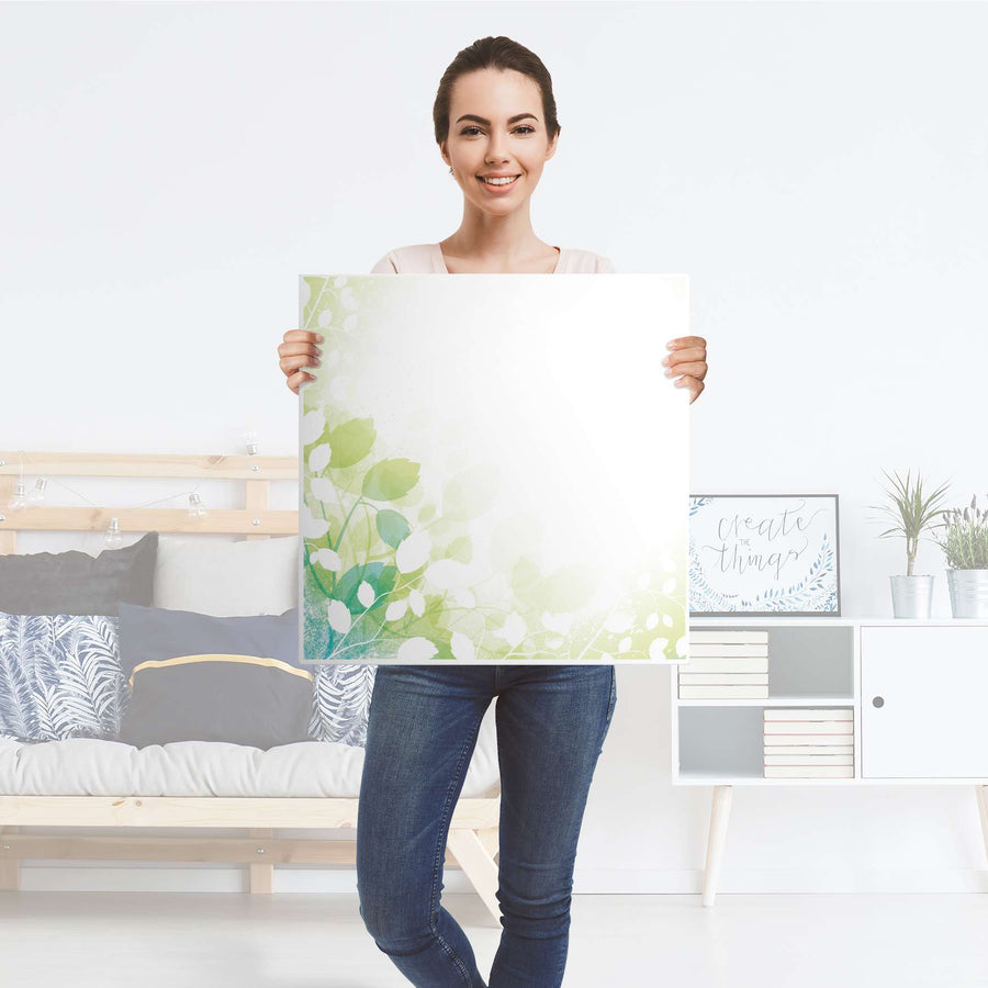 Selbstklebende Folie Flower Light - IKEA Lack Tisch 78x78 cm - Folie