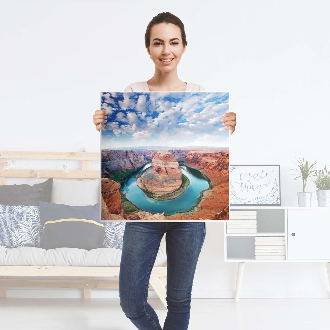 Selbstklebende Folie Grand Canyon - IKEA Lack Tisch 78x78 cm - Folie