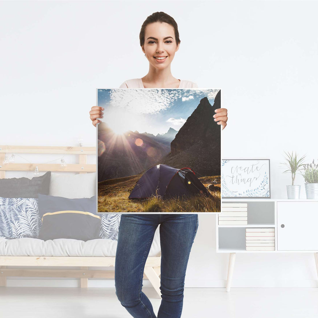 Selbstklebende Folie Into the Wild - IKEA Lack Tisch 78x78 cm - Folie