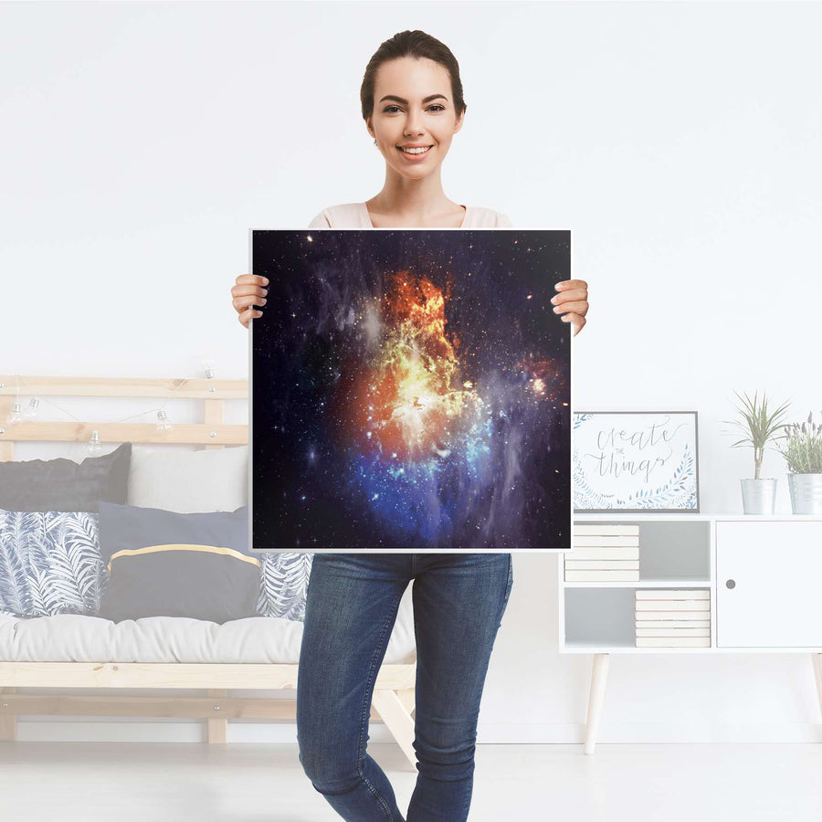 Selbstklebende Folie Nebula - IKEA Lack Tisch 78x78 cm - Folie