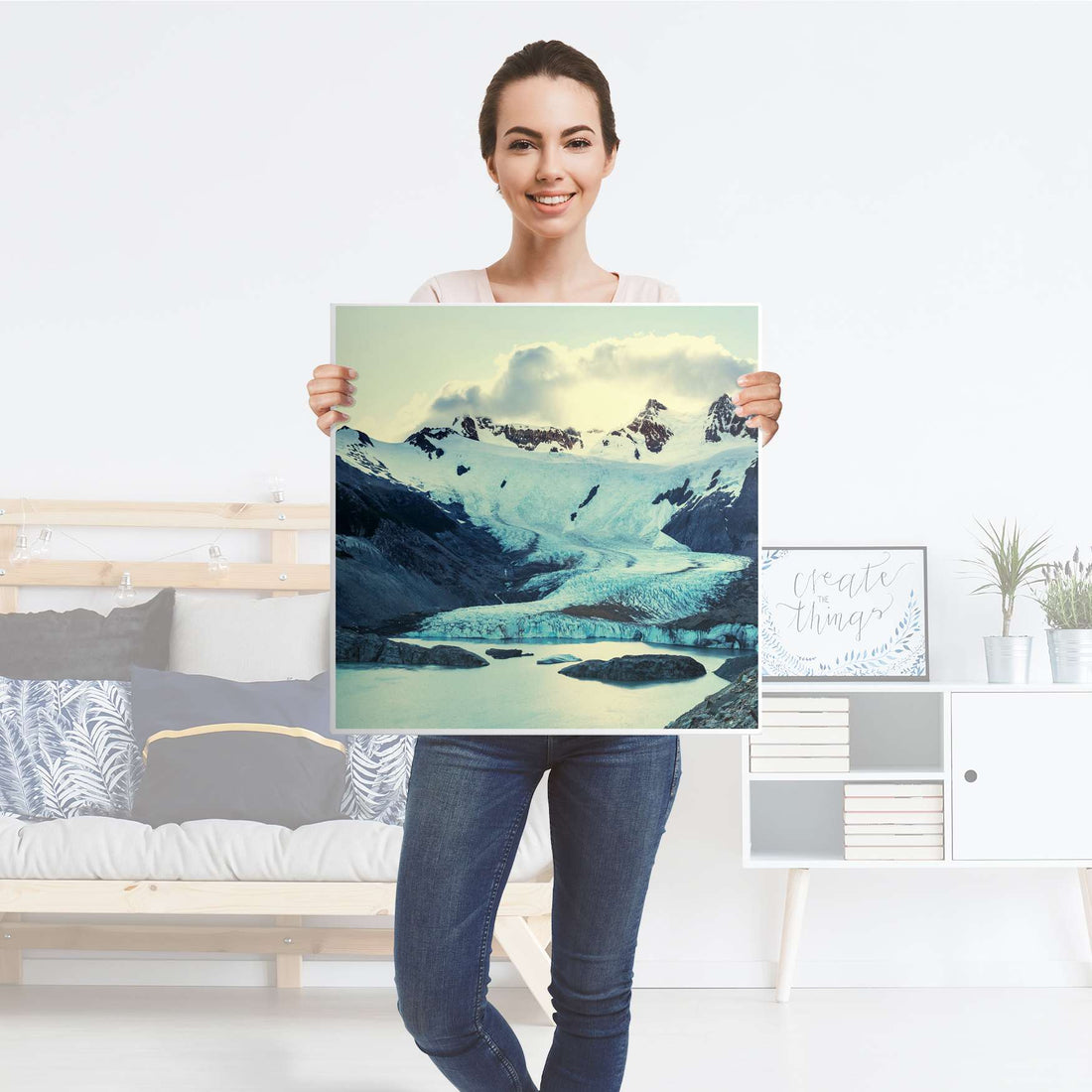 Selbstklebende Folie Patagonia - IKEA Lack Tisch 78x78 cm - Folie