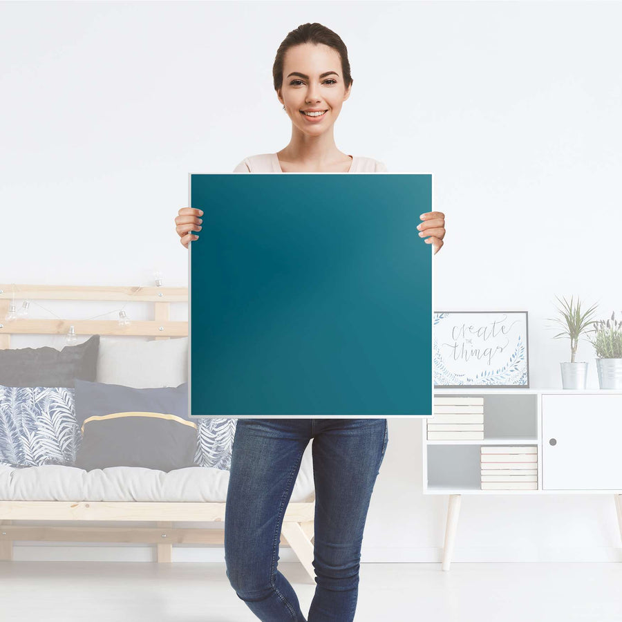 Selbstklebende Folie Türkisgrün Dark - IKEA Lack Tisch 78x78 cm - Folie