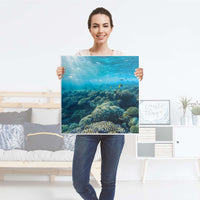 Selbstklebende Folie Underwater World - IKEA Lack Tisch 78x78 cm - Folie