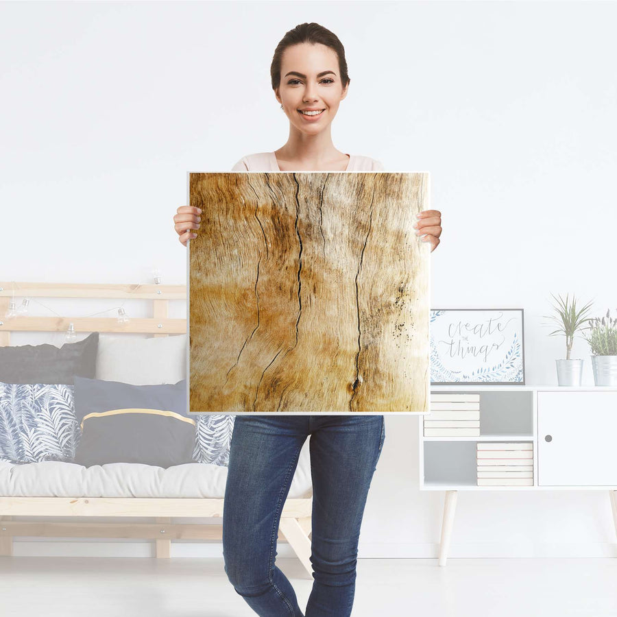 Selbstklebende Folie Unterholz - IKEA Lack Tisch 78x78 cm - Folie