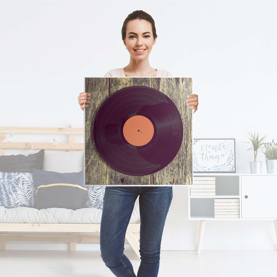 Selbstklebende Folie Vinyl - IKEA Lack Tisch 78x78 cm - Folie
