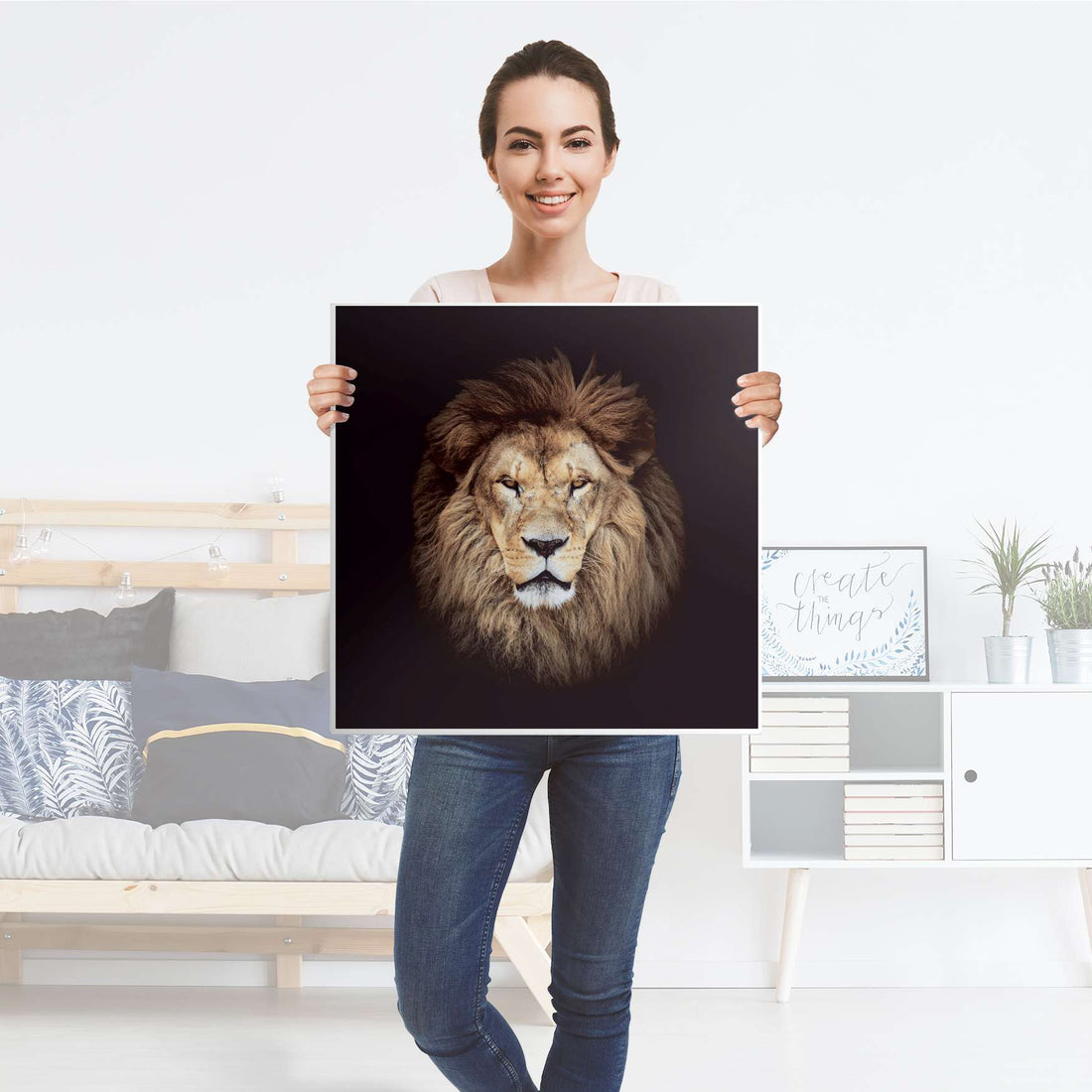 Selbstklebende Folie Wild Eyes - IKEA Lack Tisch 78x78 cm - Folie