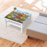 Selbstklebende Folie City Life - IKEA Lack Tisch 78x78 cm - Kinderzimmer