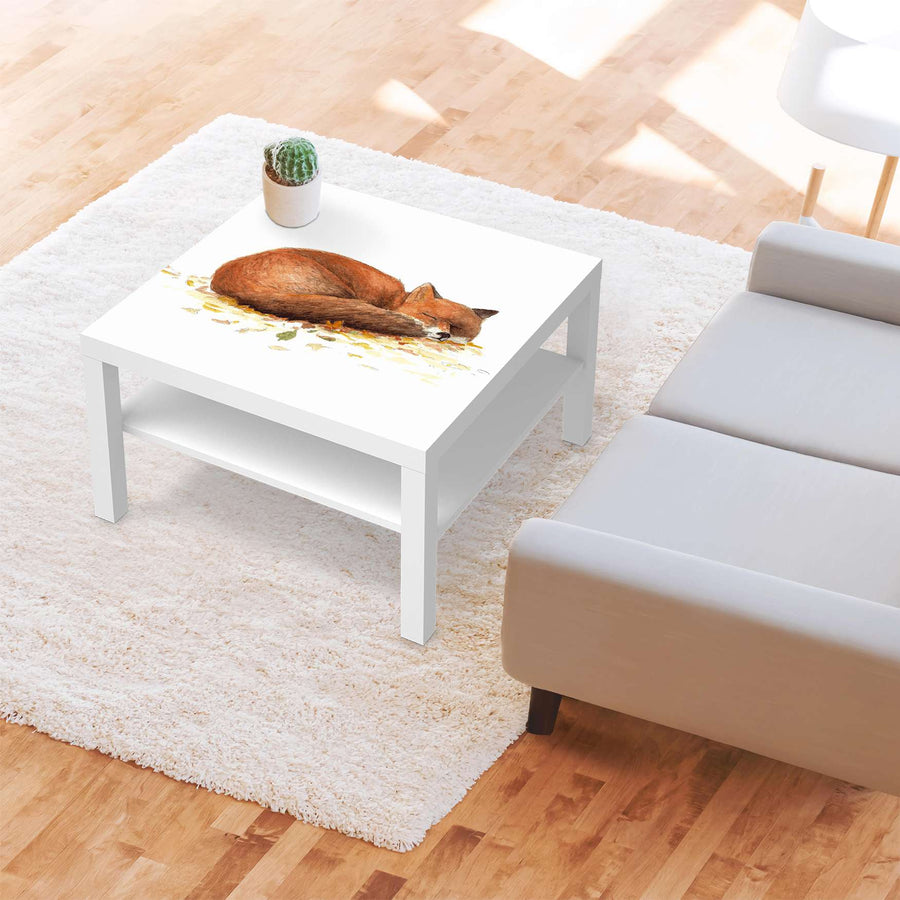 Selbstklebende Folie Fuchs - IKEA Lack Tisch 78x78 cm - Kinderzimmer