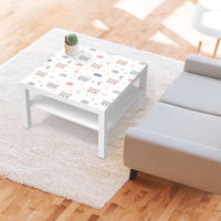Selbstklebende Folie Sweet Dreams - IKEA Lack Tisch 78x78 cm - Kinderzimmer
