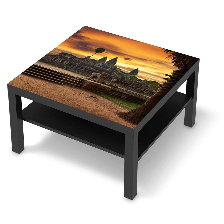 Selbstklebende Folie Angkor Wat - IKEA Lack Tisch 78x78 cm - schwarz