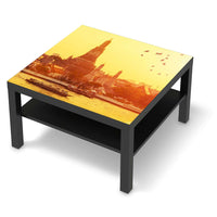 Selbstklebende Folie Bangkok Sunset - IKEA Lack Tisch 78x78 cm - schwarz