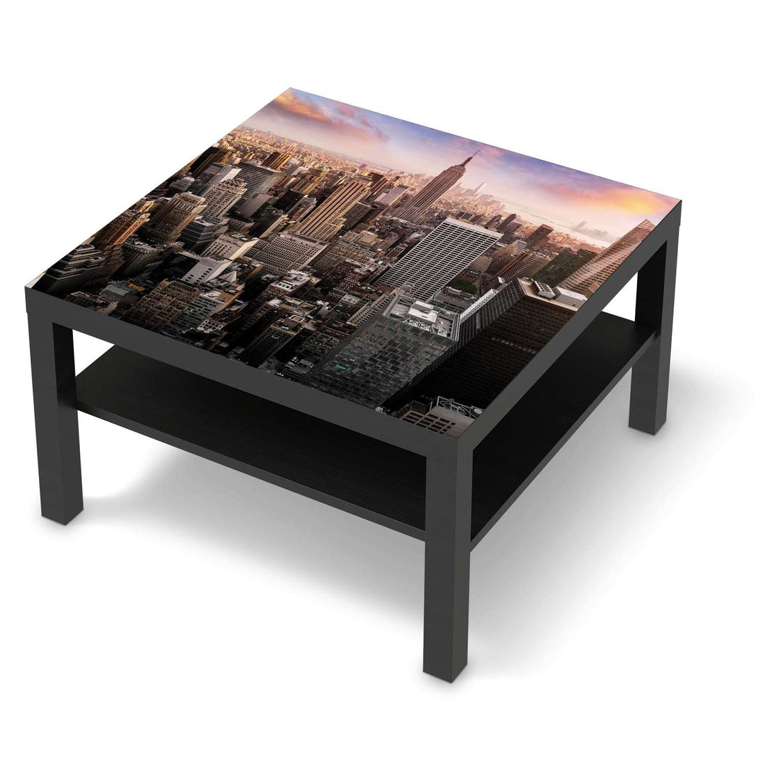 Selbstklebende Folie Big Apple - IKEA Lack Tisch 78x78 cm - schwarz