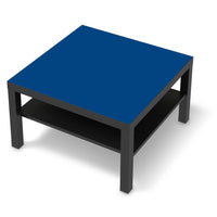 Selbstklebende Folie Blau Dark - IKEA Lack Tisch 78x78 cm - schwarz