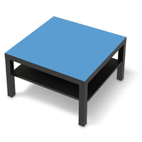 Selbstklebende Folie Blau Light - IKEA Lack Tisch 78x78 cm - schwarz