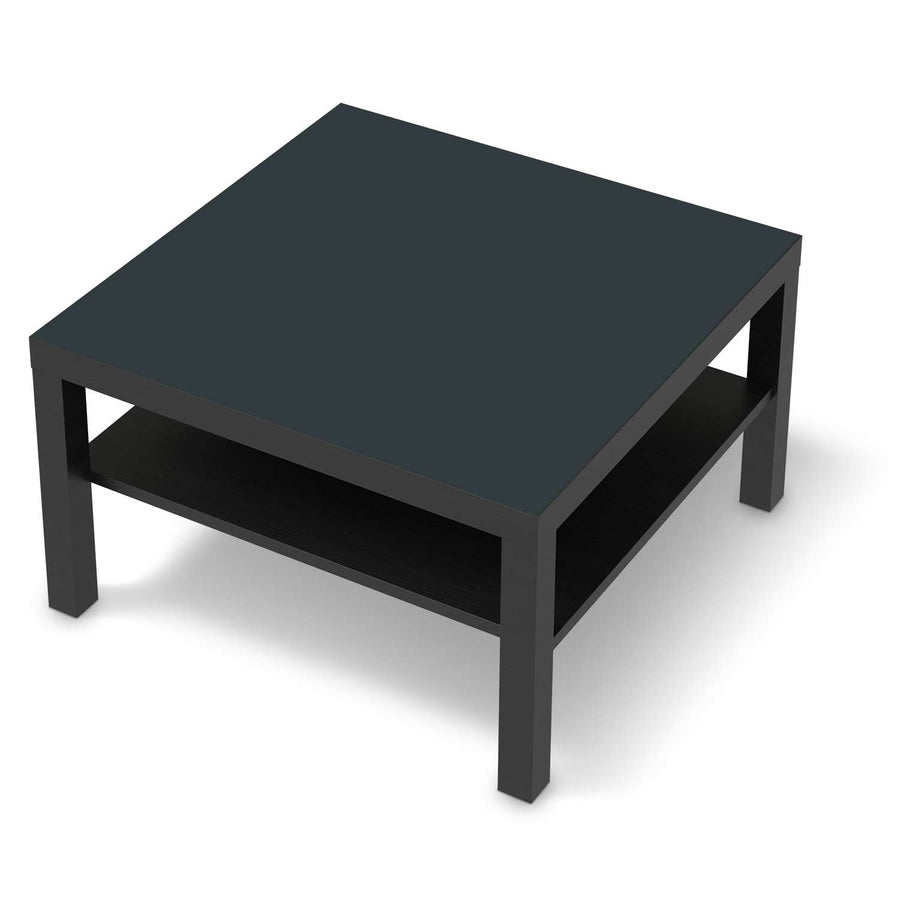 Selbstklebende Folie Blaugrau Dark - IKEA Lack Tisch 78x78 cm - schwarz